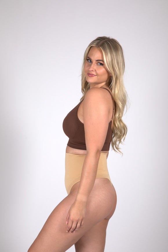 Rosie - Naadloze Shaping Beha - Bruin